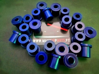 Kit Casquilhos Poliuretano Toyota Land Cruiser 60/70 (Molas de Lâminas)