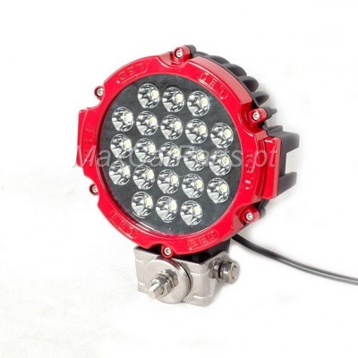 Farol Led 63W Redondo Vermelho