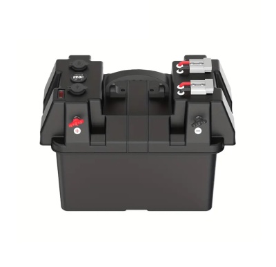 Caixa Bateria Dupla Portátil 12V