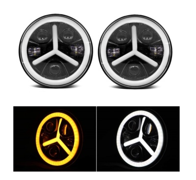 Par de Faróis LED STAR DRL 7"