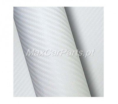Rolo Película Carbono 3D Branco 50x200CM