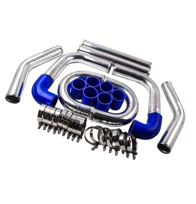 Kit Tubagens Intercooler 63mm Azul