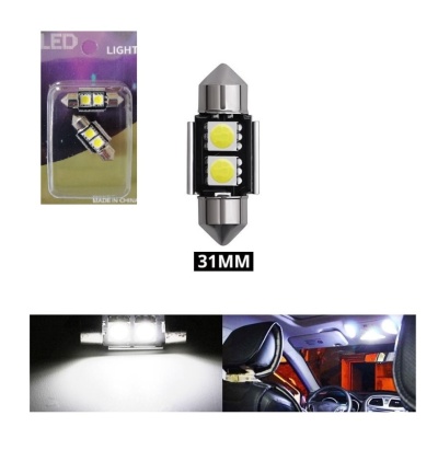 2x Lâmpada 31mm 2 Leds SMD CANBUS
