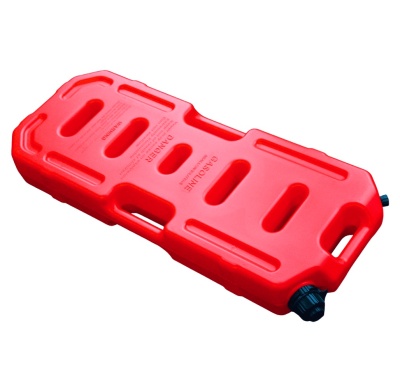 Contentor vermelho para gasolina com tampa preta