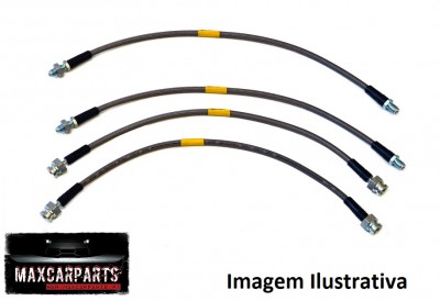 Kit 4 Tubos de travão +5CM Land Rover Discovery II TD5