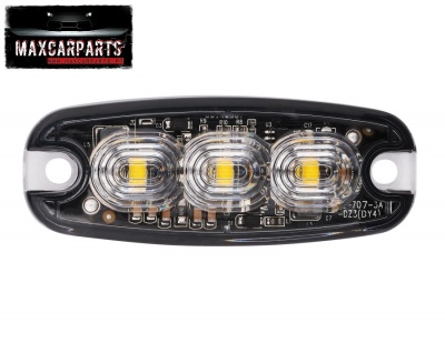 Strob Led F6 Laranja Slim 10W R65