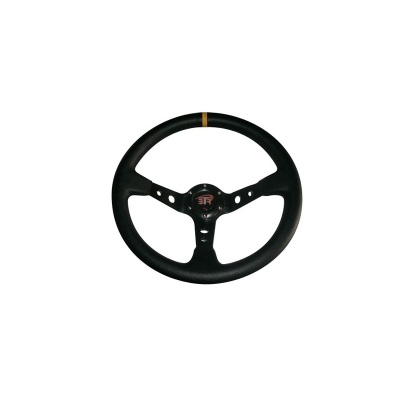 Volante BTR 350MM Pele Sintética Preto