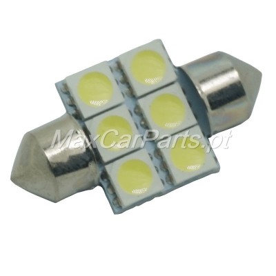 Lâmpada 31mm 6 Leds SMD