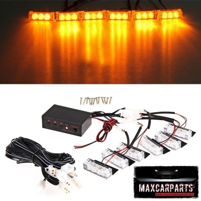 Kit de Strobs Led Laranja 30W