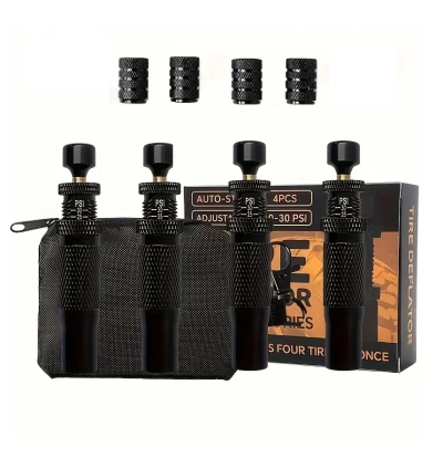 Kit 4 válvulas esvaziamento rápido pneus