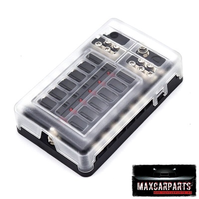 Caixa de 12 Fusíveis 12V