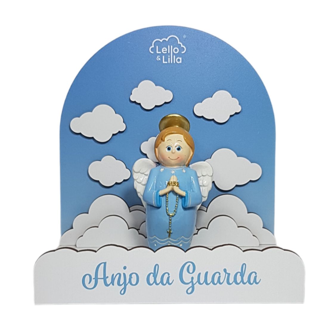 MINI&#x20;EXPOSITOR&#x20;ANJO&#x20;MENINO&#x20;AZUL