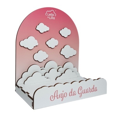 MINI&#x20;EXPOSITOR&#x20;ANJO&#x20;MENINA&#x20;ROSA