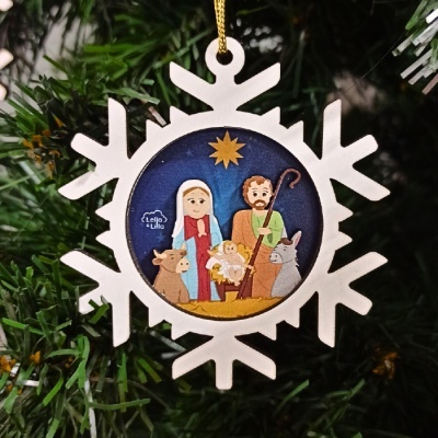 ADORNO&#x20;EM&#x20;MADEIRA&#x20;FLOCO&#x20;DE&#x20;NEVE&#x20;C&#x2F;FUNDO-PRES&#x00C9;PIO