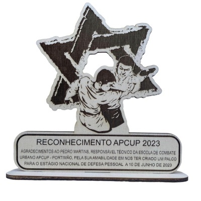 Troféus em Madeira, Madeira/Acrilico, Acrilico