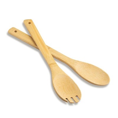 Conjunto Colheres em bambu com bolsa em algodão