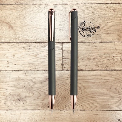 Conjunto esferográfica e lapiseira alumínio