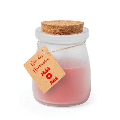 Vela em frasco de vidro