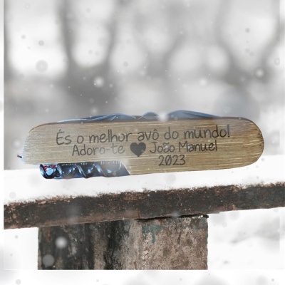 Canivete multifunções em bambu