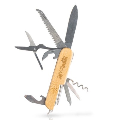 Canivete multifunções em bambu