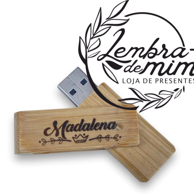 Pen USB em MDF de 16 GB