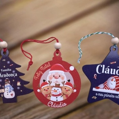 Bolas de Natal MDF