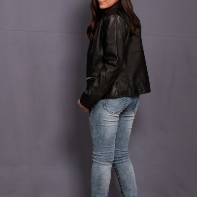 Calças de ganga com bainha desfeita Beckaro