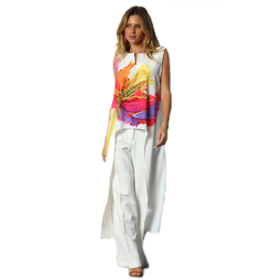 Túnica feminina assimétrica "Flower" Miss You