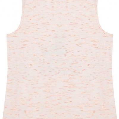 Top branco e laranja Beckaro