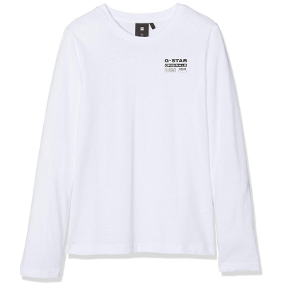 Camisola branca de algodão G-Star Raw