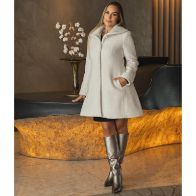 Casaco Branco Comprido Miss You