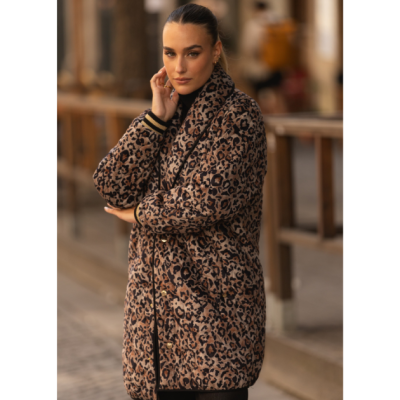 Casaco acolchoado Feminino Animal Print Miss You