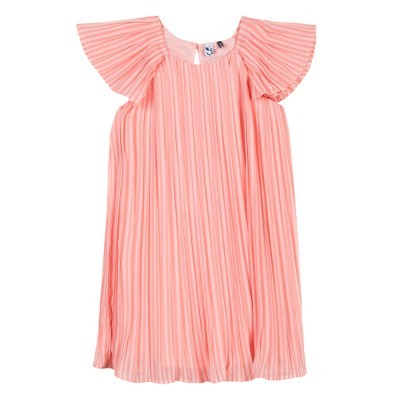 Vestido plissado coral 3Pommes