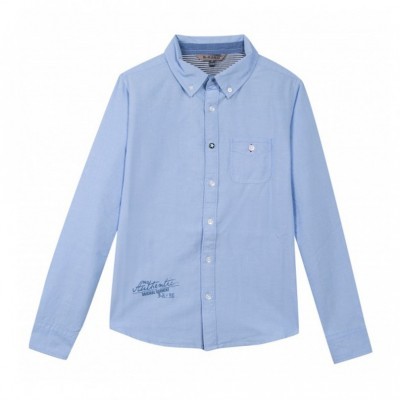 Camisa clássica azul Beckaro