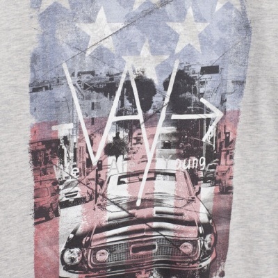 Camisola cinza padrão Ikks