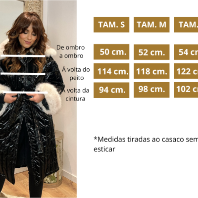 Kispo comprido feminino preto com pelo Miss You