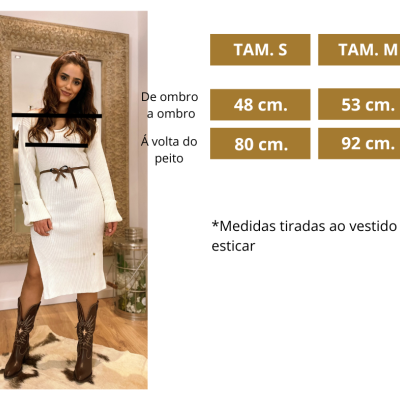 Vestido Mulher de malha branco Miss You
