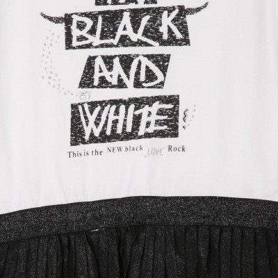 Vestido preto e branco 3Pommes