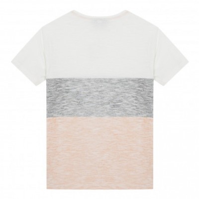 T-shirt de criança em três cores: branco, cinza e rosa claro