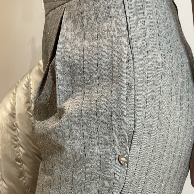 Calça cinza clássica Miss You