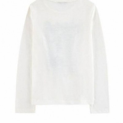 Camisola branca de manga comprida 3Pommes