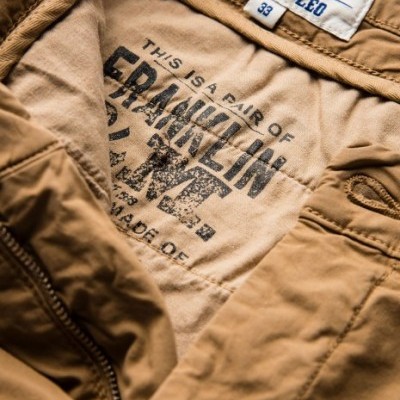 Calção chino camel Franklin & Marshall