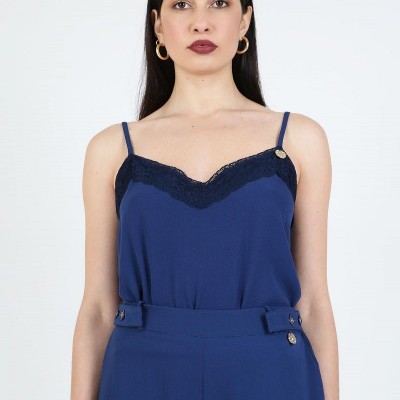 Body azul marinho Roberta Biagi