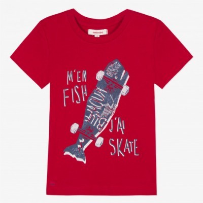 T-shirt vermelha Catimini