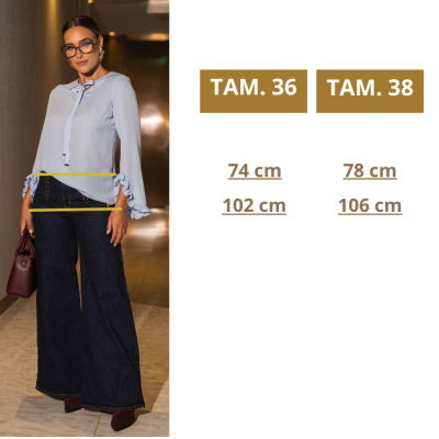 Calça Jeans Wide Leg Feminina Miss You - Cintura Alta, Elegante e Confortável