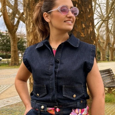 Colete de ganga feminino Miss You