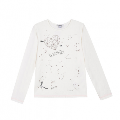 Camisola branca algodão 3pommes