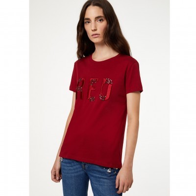 T-shirt bordô Liu Jo