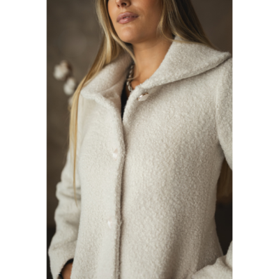 Casaco Branco Comprido Miss You