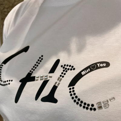 T-shirt branca feminina Miss You